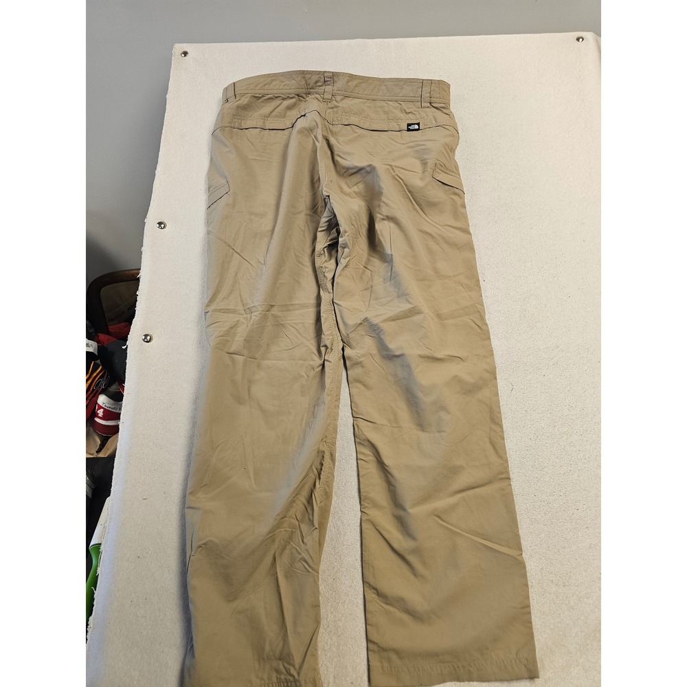 The North Face Mens Hiking Pants Tan Khaki Nylon Ripstop Straight Leg Size 36 - Picture 6 of 7